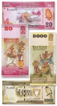 В Шри-Ланке выпущена новая серия банкнот