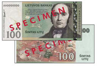 Новые литовские банкноты