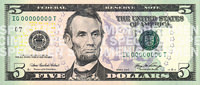Новая американская 5-долларовая банкнота серии NexGen 
