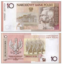 Памятная 10-злотовая банкнота 