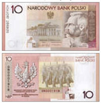 Памятная 10-злотовая банкнота Памятная 10-злотовая банкнота