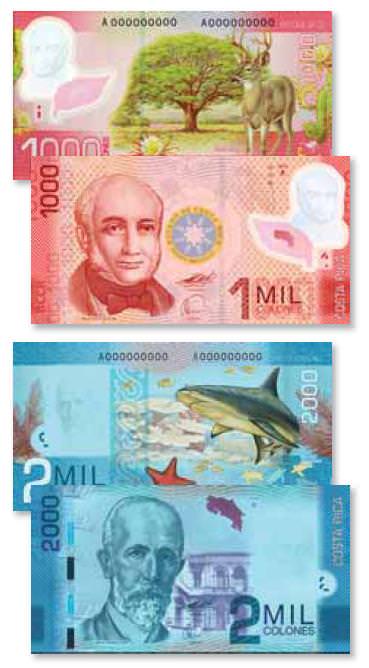 Коста-Рика вводит в обращение новые банкноты