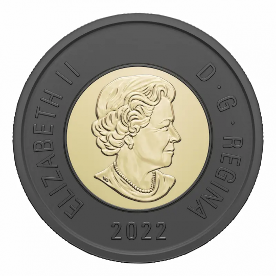 Канадская монета в память Елизаветы II 