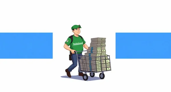 Компания Robinhood предлагает услугу доставки наличных на дом