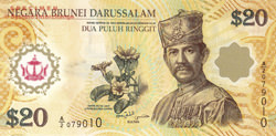 БРУНЕЙ: новая банкнота номиналом в 20 долларов