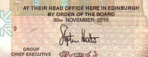 Изменилась подпись и дата на банкноте шотландского фунта