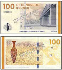 ДАНИЯ: введена в обращение банкнота номиналом в 100 крон