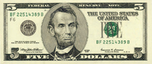 У 5-долларовой банкноты изменится дизайн