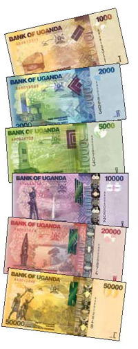 УГАНДА: выпущена новая серия банкнот